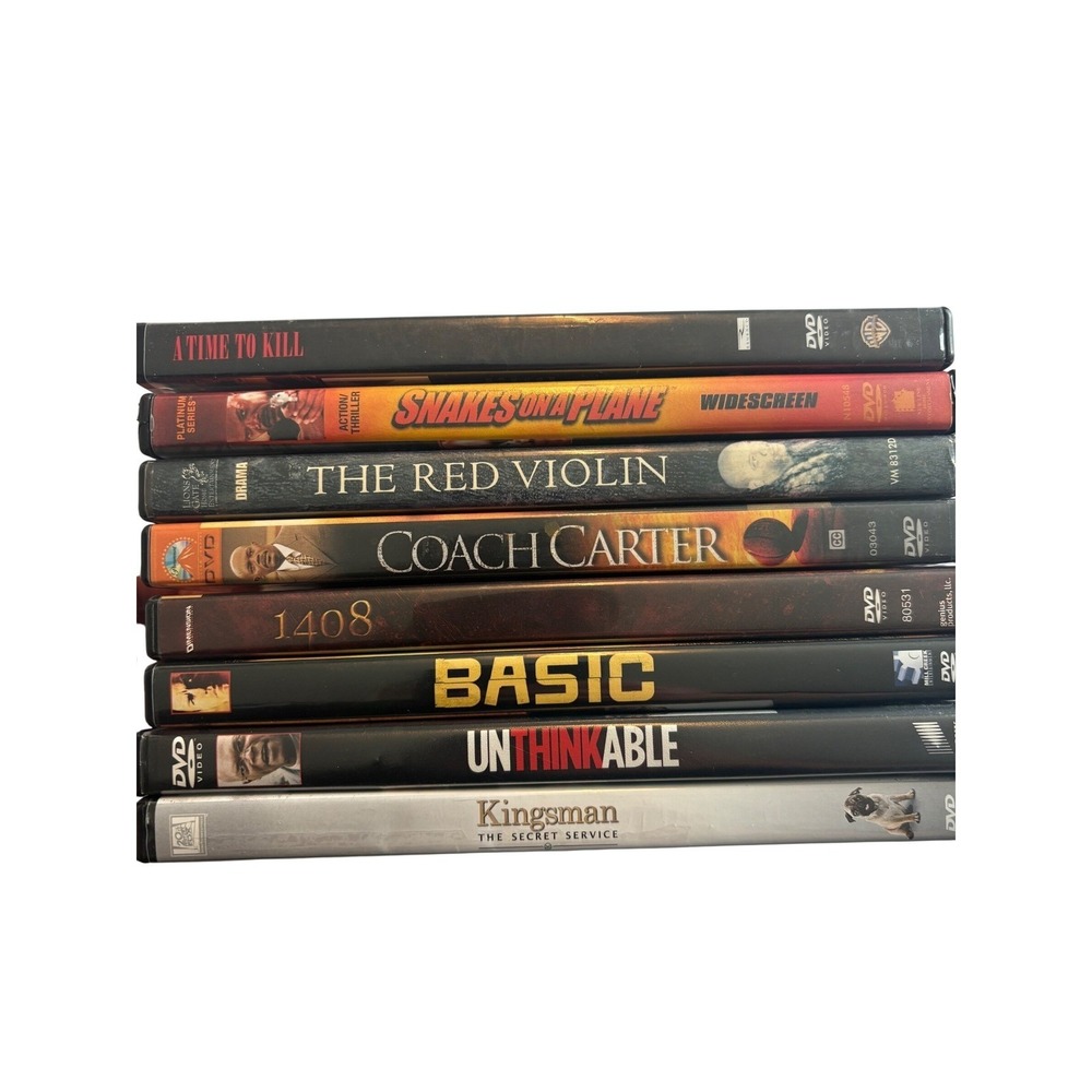 Samuel L. Jackson DVD Lot‎ 8 Movies Kingsman Snakes on a Plane Coach Carter 1408